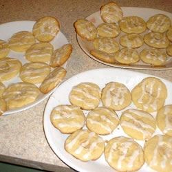 Receta de galletas de almendras glaseadas