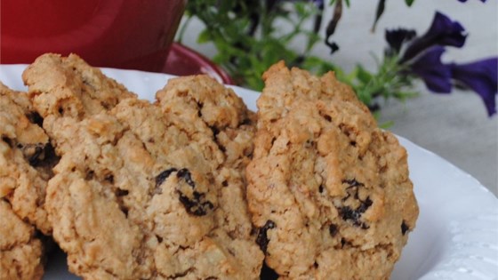 Receta de galletas de avena, cerezas y nueces
