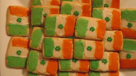 Receta de galletas de bandera irlandesa