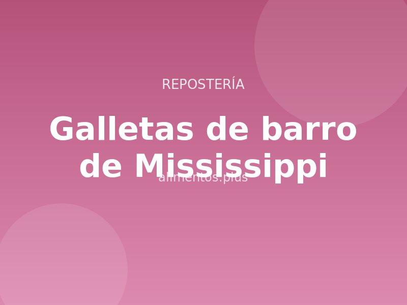 Receta de galletas de barro de Mississippi