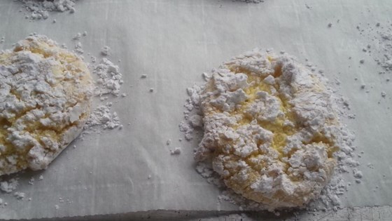 Receta de galletas de copo de nieve de limón