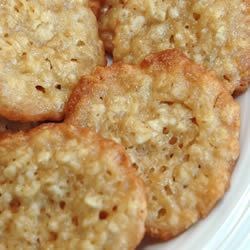 Receta de galletas de encaje de avena