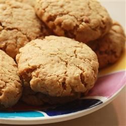 Receta de galletas de mantequilla de maní y salvado