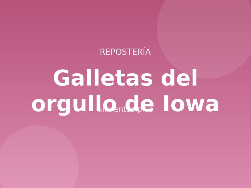 Receta de galletas del orgullo de Iowa
