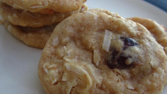 Receta de galletas del tesoro de coco y pasas