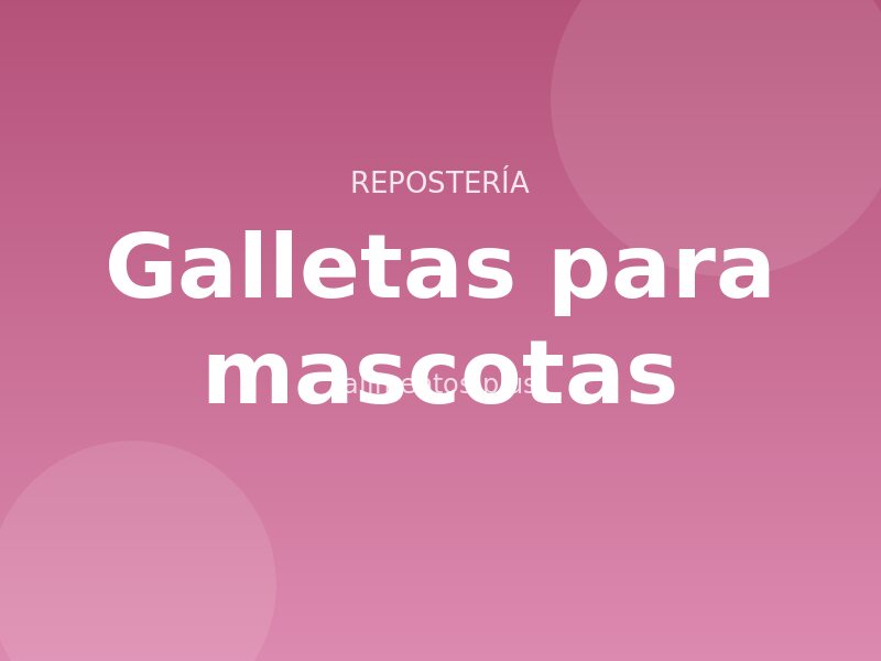 Receta de galletas para mascotas