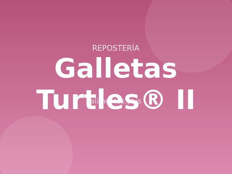 Receta de galletas Turtles® II