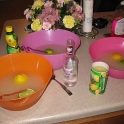 Receta de granizado de ginebra de limón