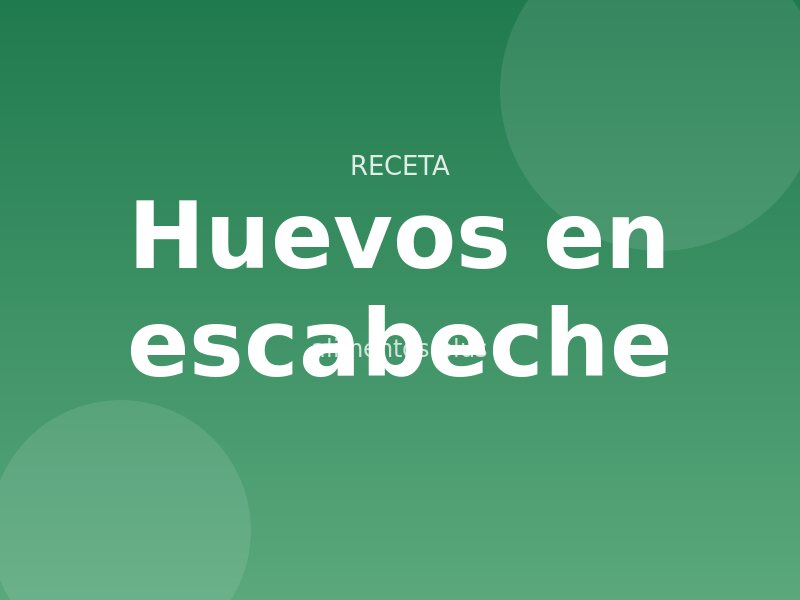 Receta de huevos en escabeche