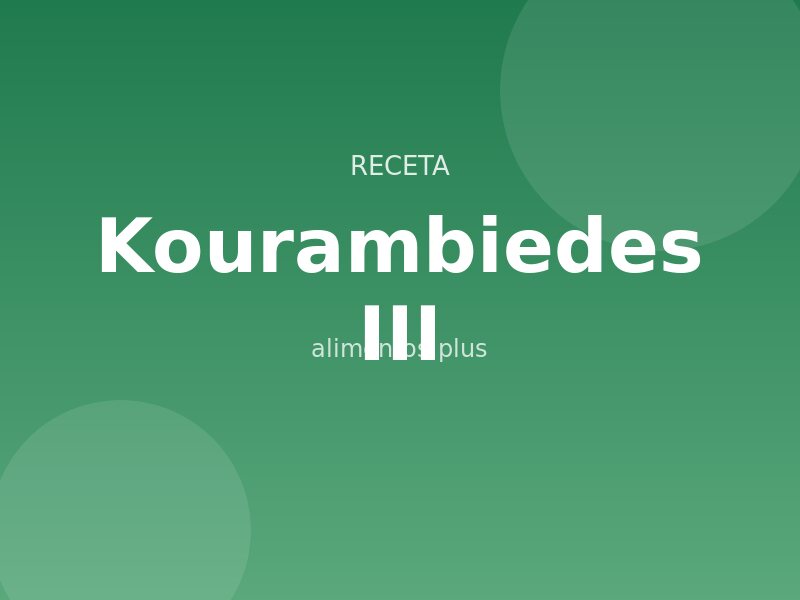 Receta de Kourambiedes III