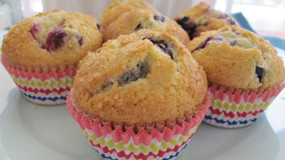 Receta de muffins de crema de arándanos