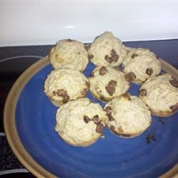 Receta de muffins de masa fermentada con chispas de chocolate