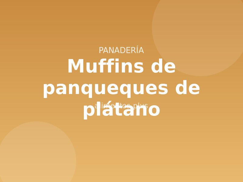Receta de muffins de panqueques de plátano