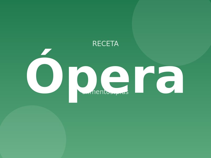 Receta de ópera