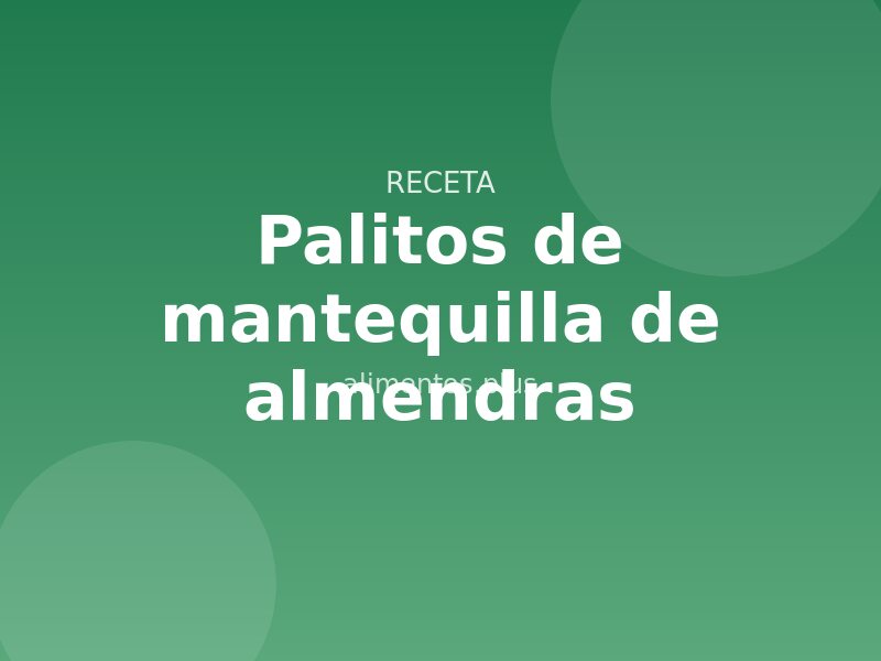 Receta de palitos de mantequilla de almendras