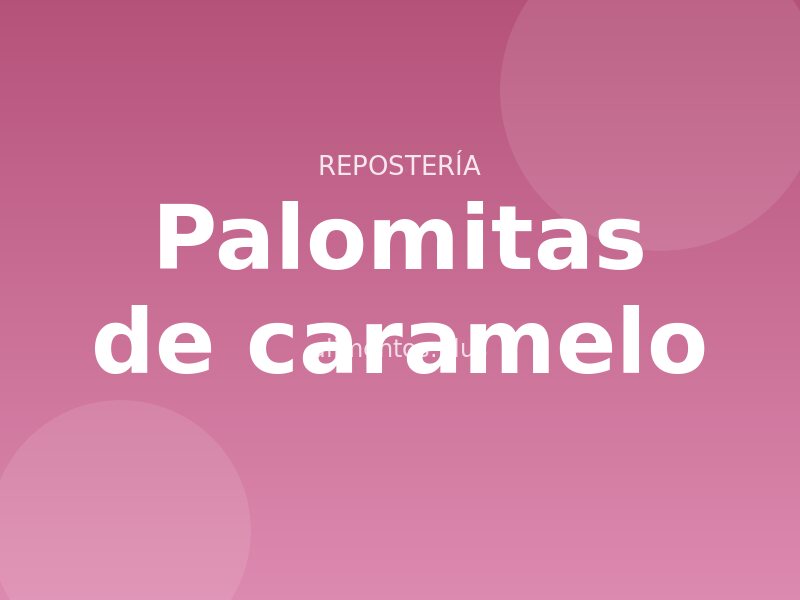 Receta de palomitas de caramelo