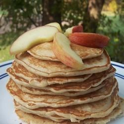 Receta de panqueques de yogur de manzana