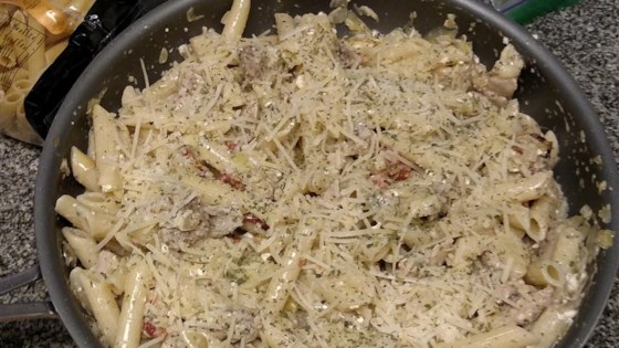 Receta de pasta cremosa de alcachofas