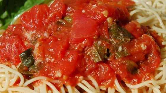 Receta de pasta de tomate fresco