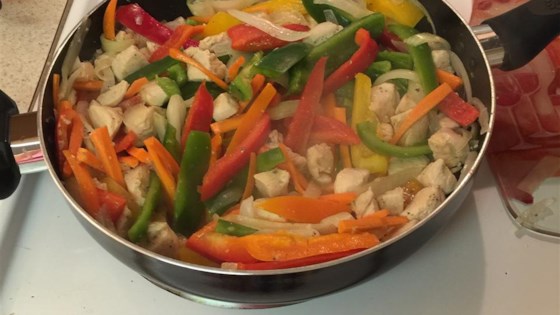 Receta de pasta salteada con verduras