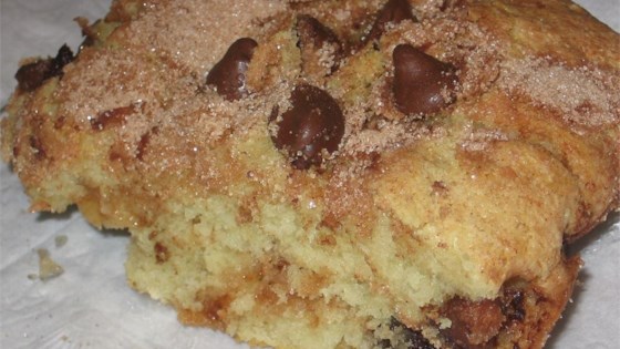 Receta de pastel de café con chispas de chocolate