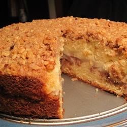 Receta de pastel de café con manzana Streusel