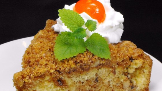 Receta de pastel de café Graham Streusel