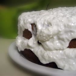Receta de pastel de crema agria de coco