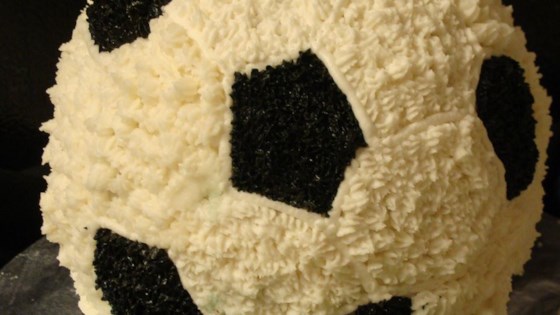 Receta de pastel de pelota de fútbol