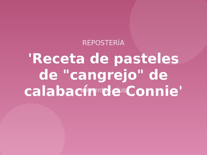 'Receta de pasteles de "cangrejo" de calabacín de Connie'