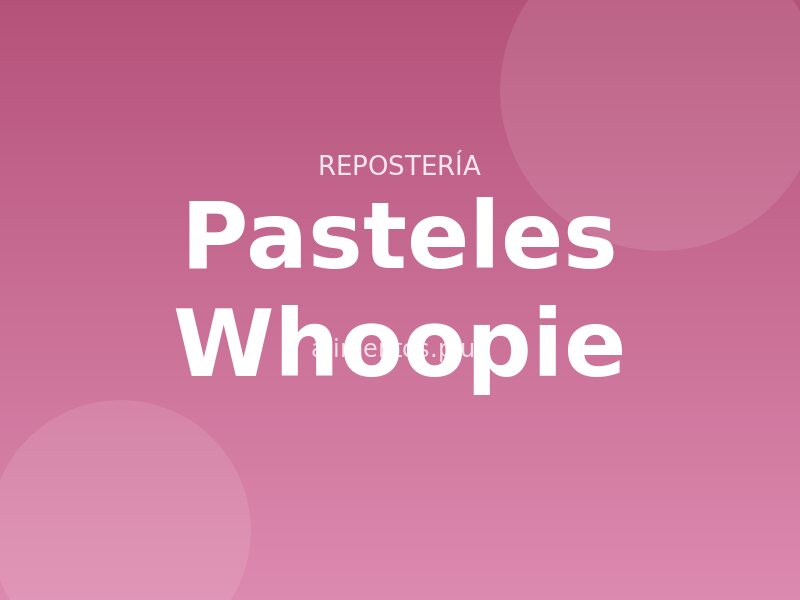 Receta de pasteles Whoopie