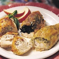 Receta de Pechugas de Pollo Rellenas con Gouda y Espinacas