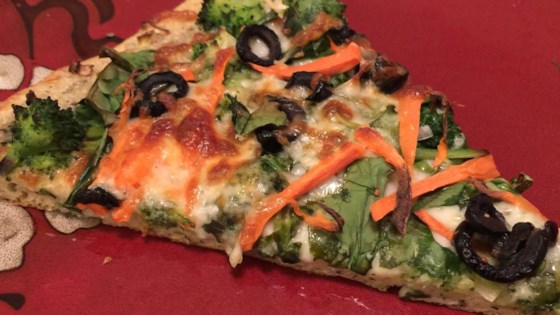 Receta de pizza de rancho vegetariano