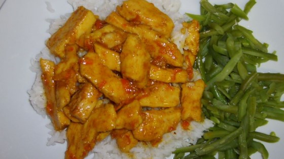 Receta de pollo al curry con naranja