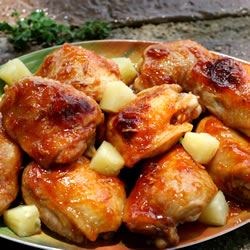Receta de pollo al horno con albaricoque