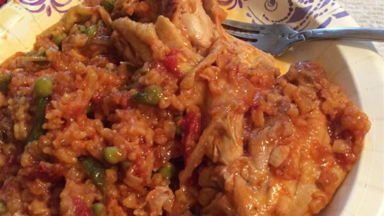 Receta de pollo con arroz español II