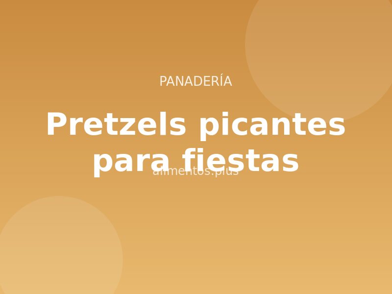 Receta de pretzels picantes para fiestas