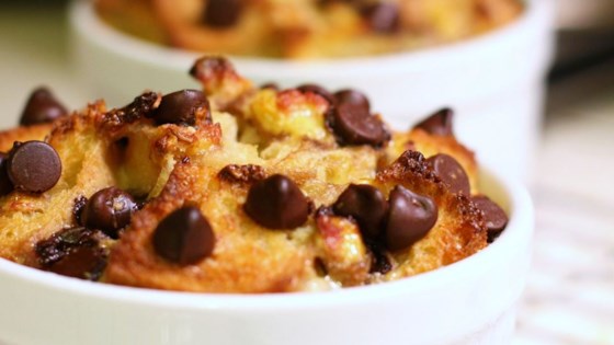 Receta de pudín de pan de plátano y chocolate