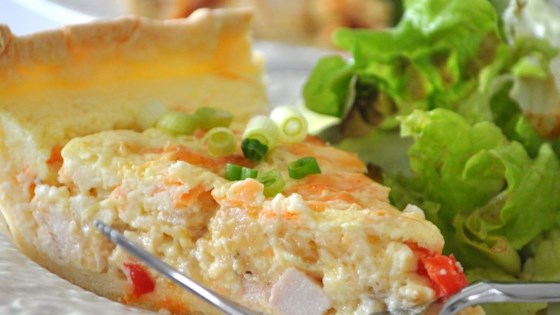 Receta de quiche de pollo con crema agria