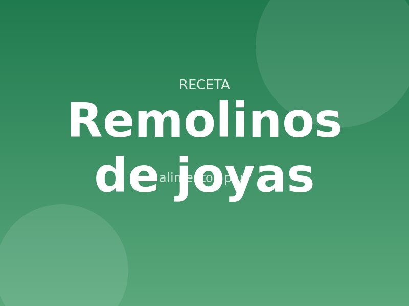 Receta de remolinos de joyas