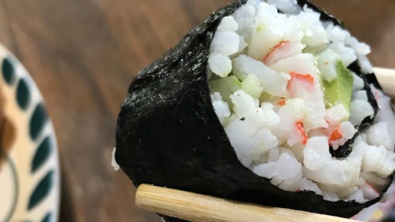 Receta de rollo de sushi