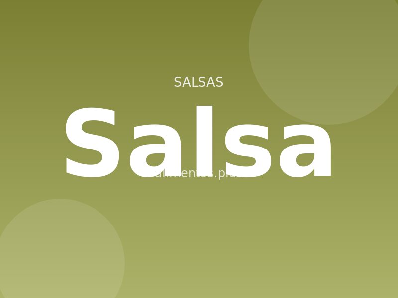receta de salsa
