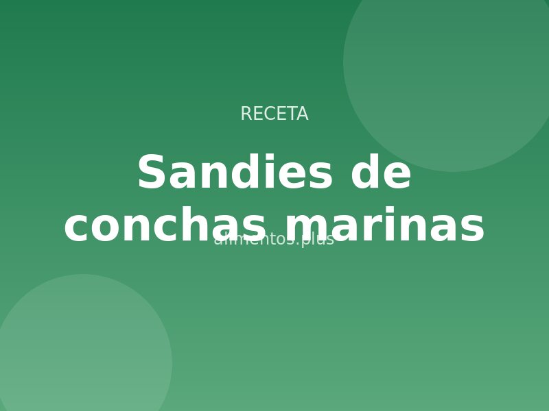 Receta de Sandies de conchas marinas
