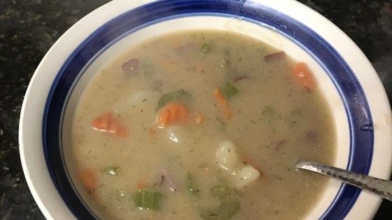 Receta de sopa cremosa de verduras