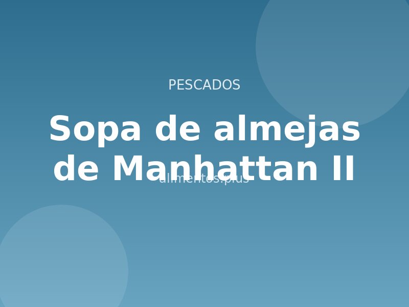 Receta de sopa de almejas de Manhattan II