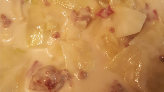 Receta de Sopa de Bratwurst, Patata y Col