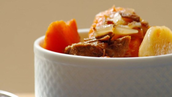 'Receta de sopa de carne de res y verduras en olla de cocción lenta de Alison'