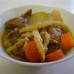 Receta de sopa de curry de res
