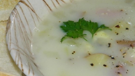 Receta de Sopa de Jamón, Papa y Queso