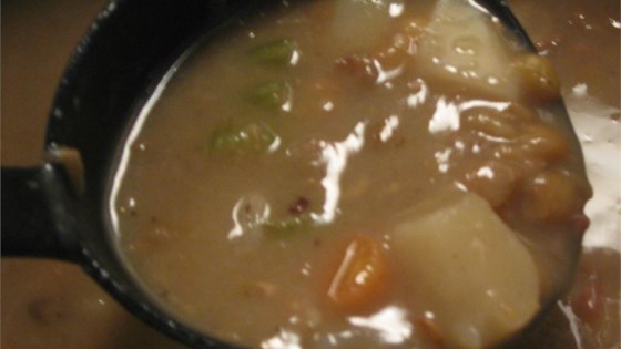 Receta de sopa de lentejas de Rhinelander